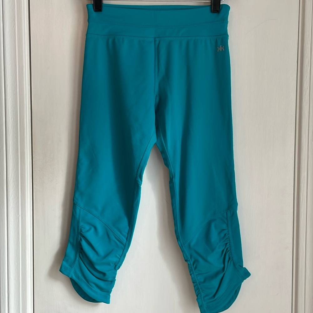 KYodan Turquoise Cropped Yoga Pants XS